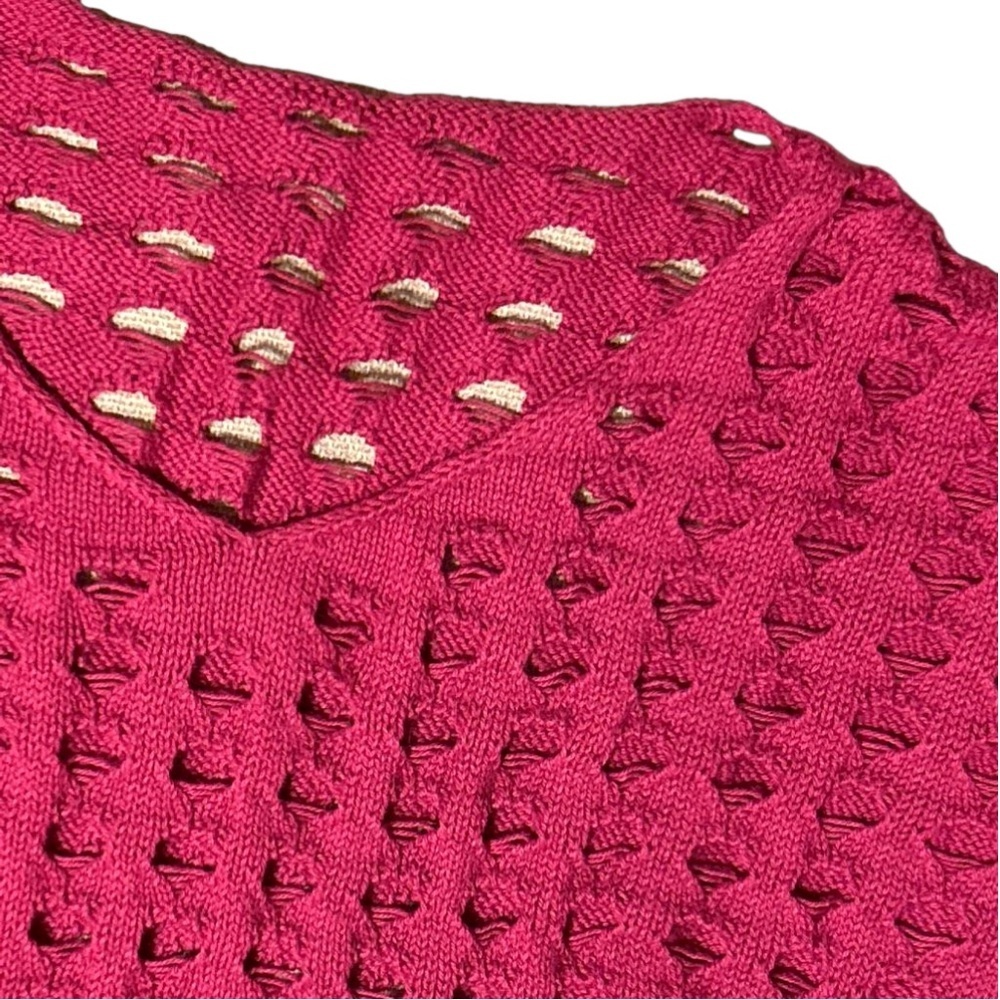 Open Stitch Cotton Knit Sweater
